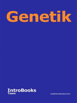 cover image of Genetik